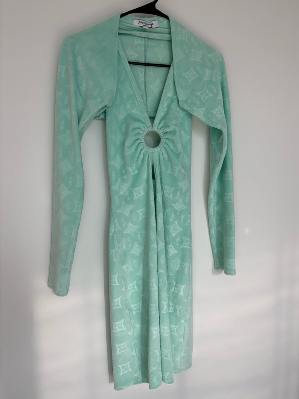 Juicy Couture x Urban Outfitters Exclusive Velour Embossed Mini Dress